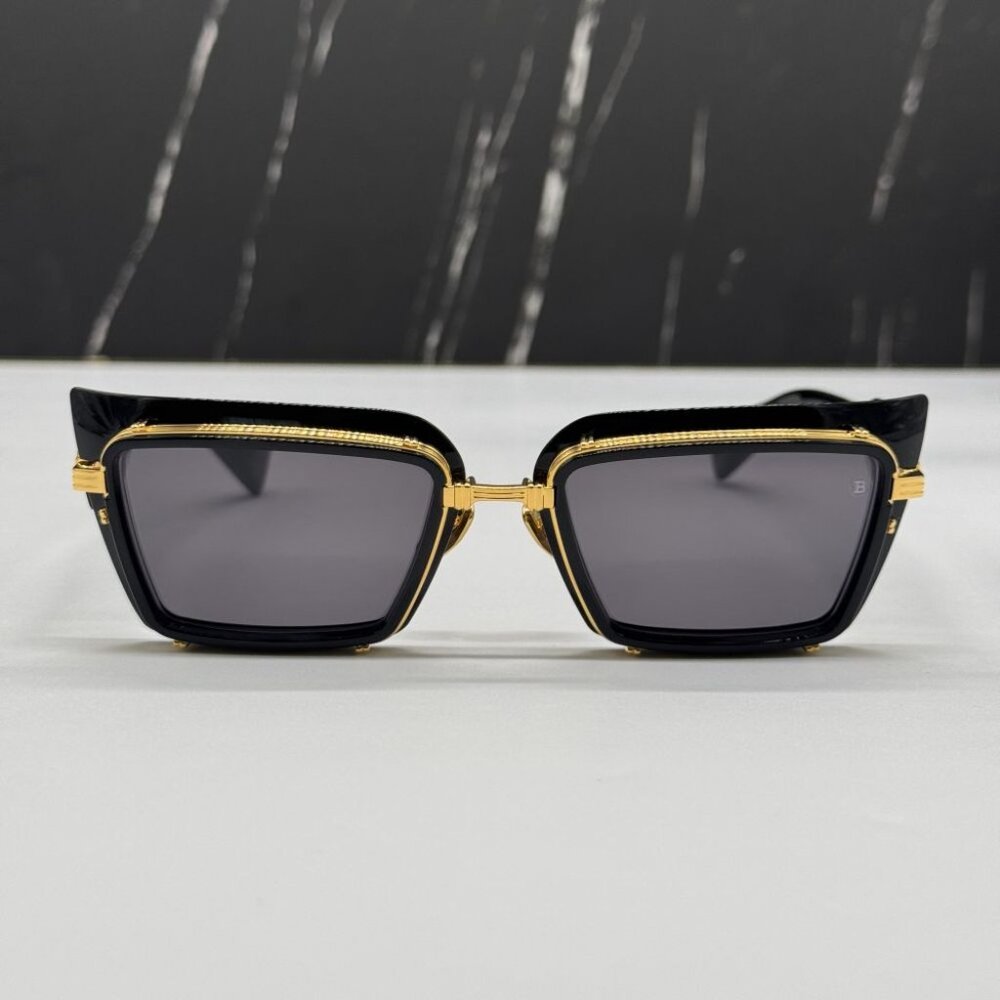 NEW BALMAIN ADMIRABLE UNISEX SUNGLASSES BALMAIN BPS-130A BLACK - Picture 4 of 14